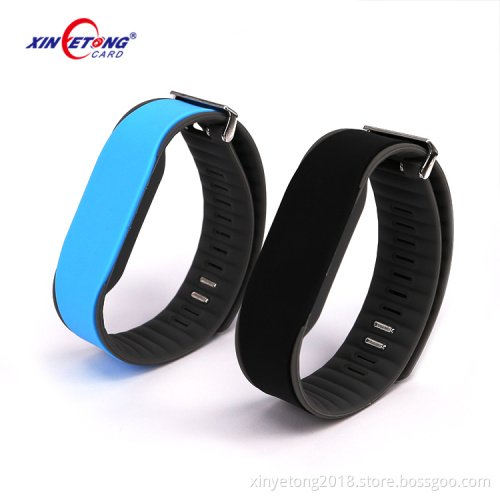 custom Adult size reusable adjustable cool rfid silicone wristband